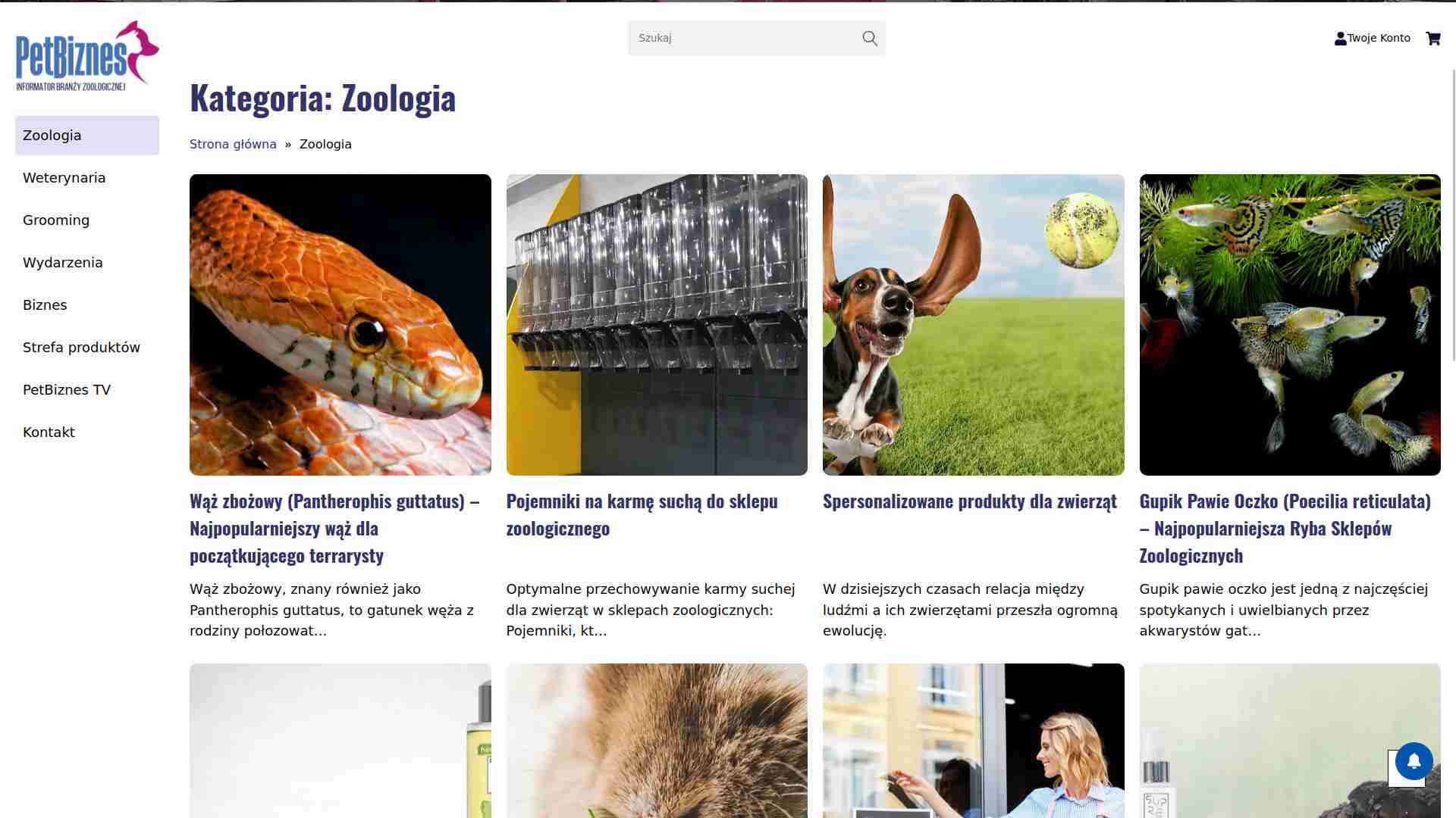 Pet Biznes - Informator Branży Zoologicznej.